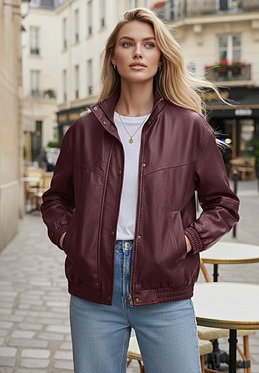 BLOUSON SIMILICUIR CATTY