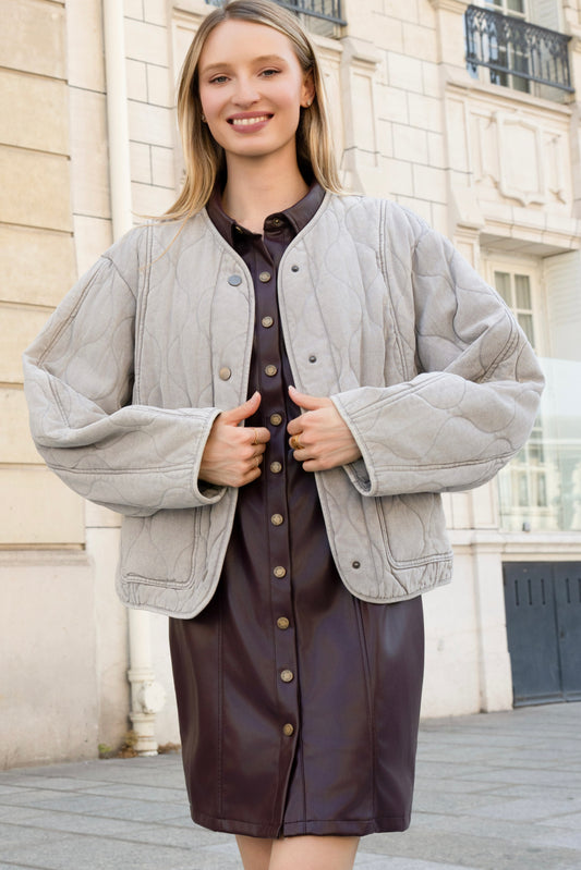 BLOUSON MATELASSÉ PERLINE