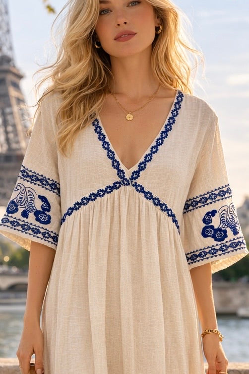 ROBE LONGUE BOHÈME COTON ARIA
