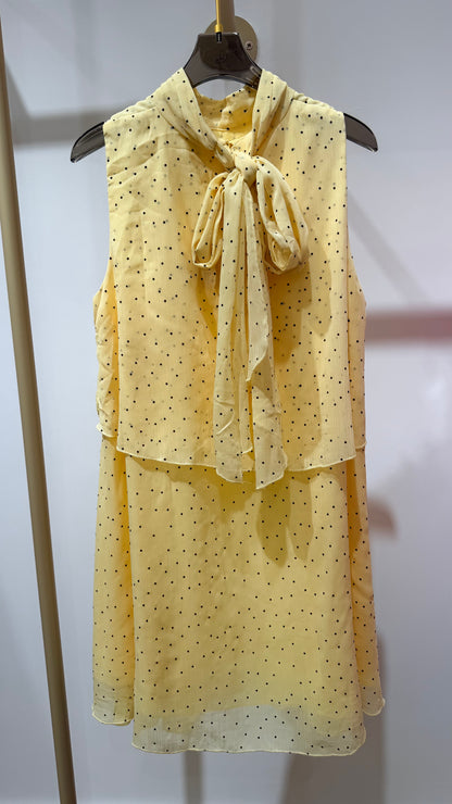 ROBE SUPERPOSÉE PETITS POIS VANILLE
