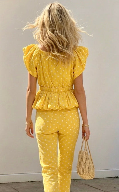 HAUT COTON PETITS POIS DELPHINE