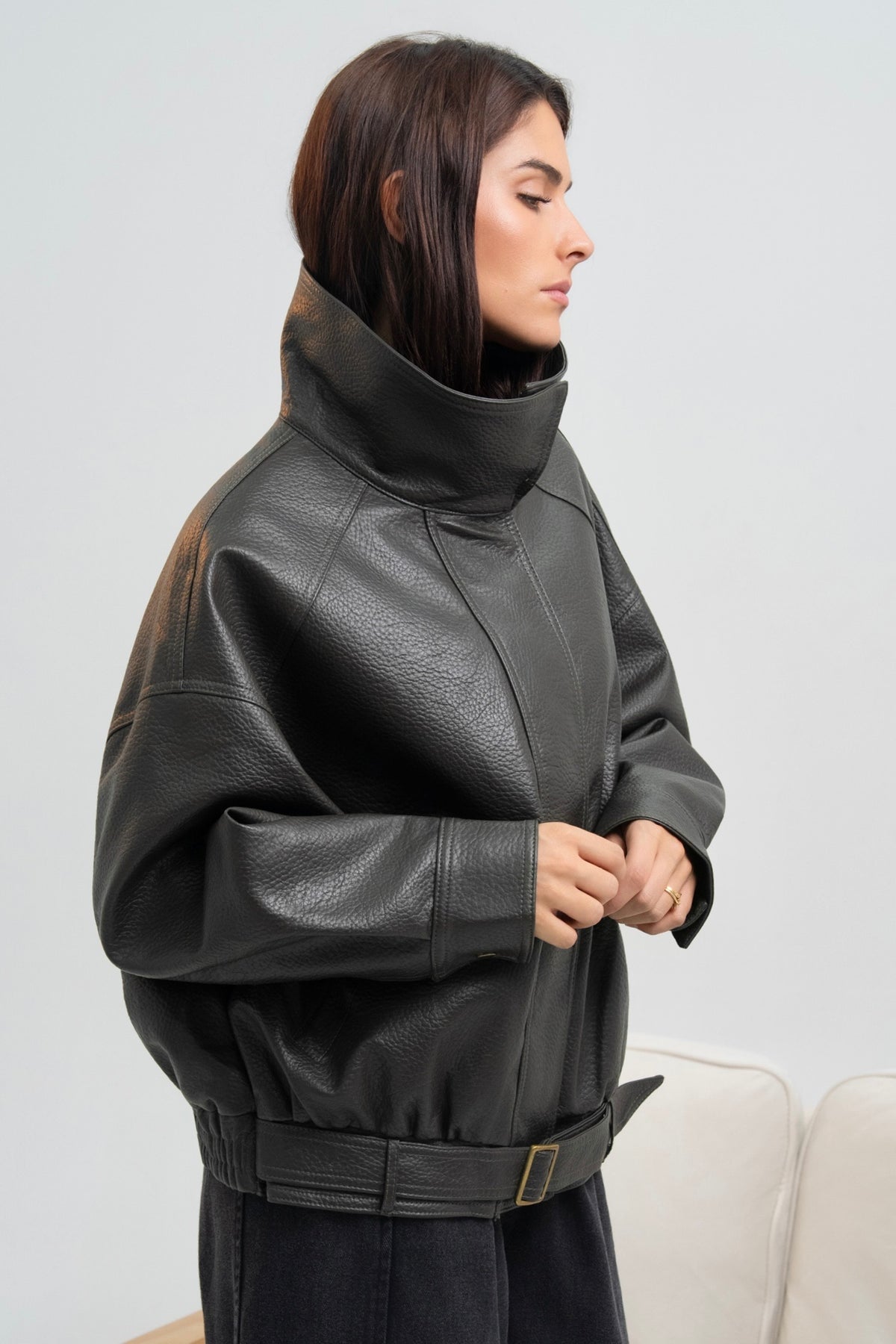 VESTE SIMILICUIR NATACHA