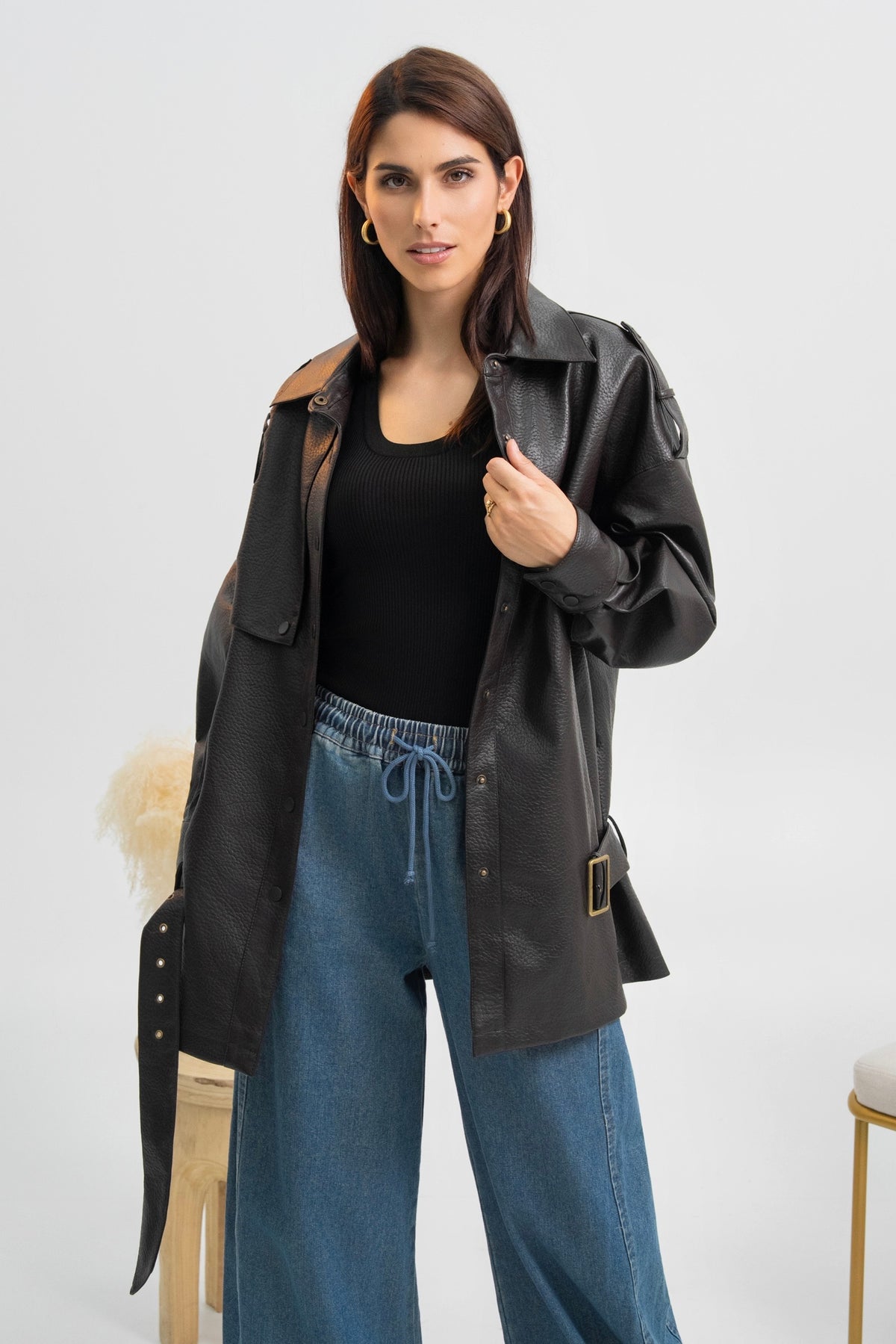VESTE SIMILICUIR FIONA