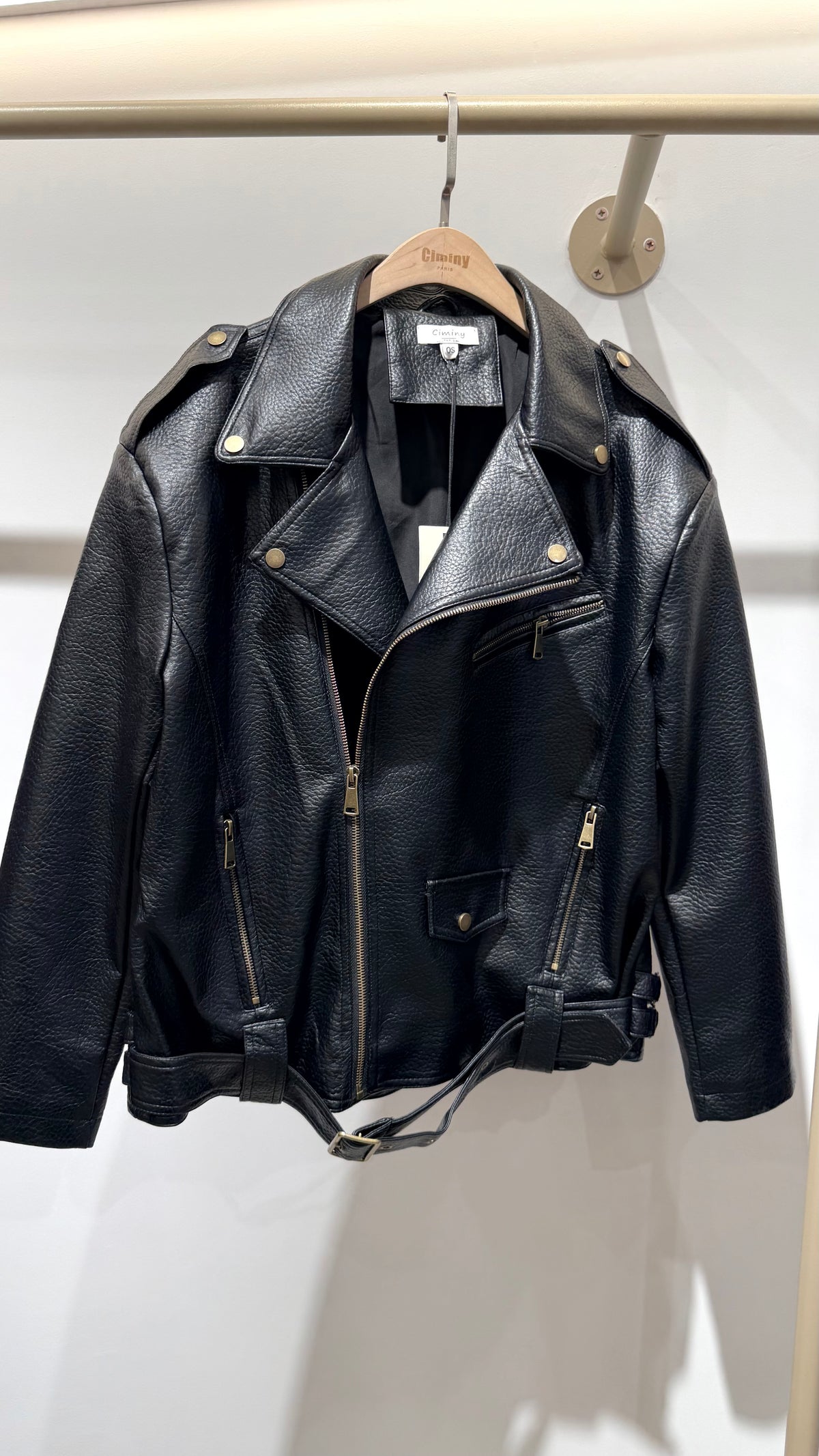VESTE SIMILICUIR LARISSA