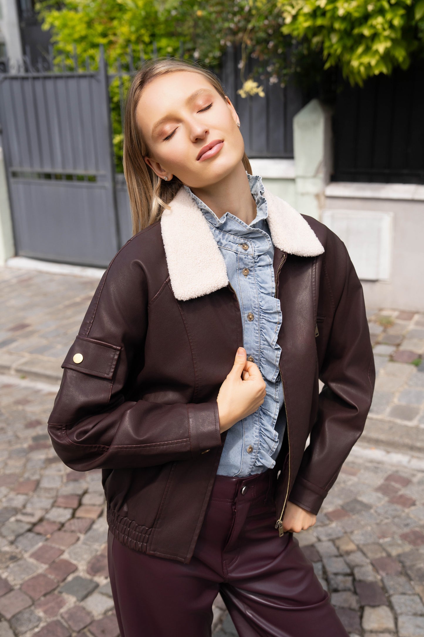 BLOUSON SIMILICUIR LÉNA