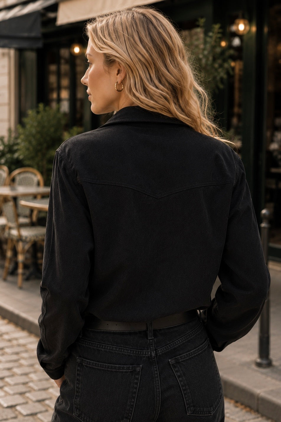 CHEMISE SUÉDINE VIOLETTE