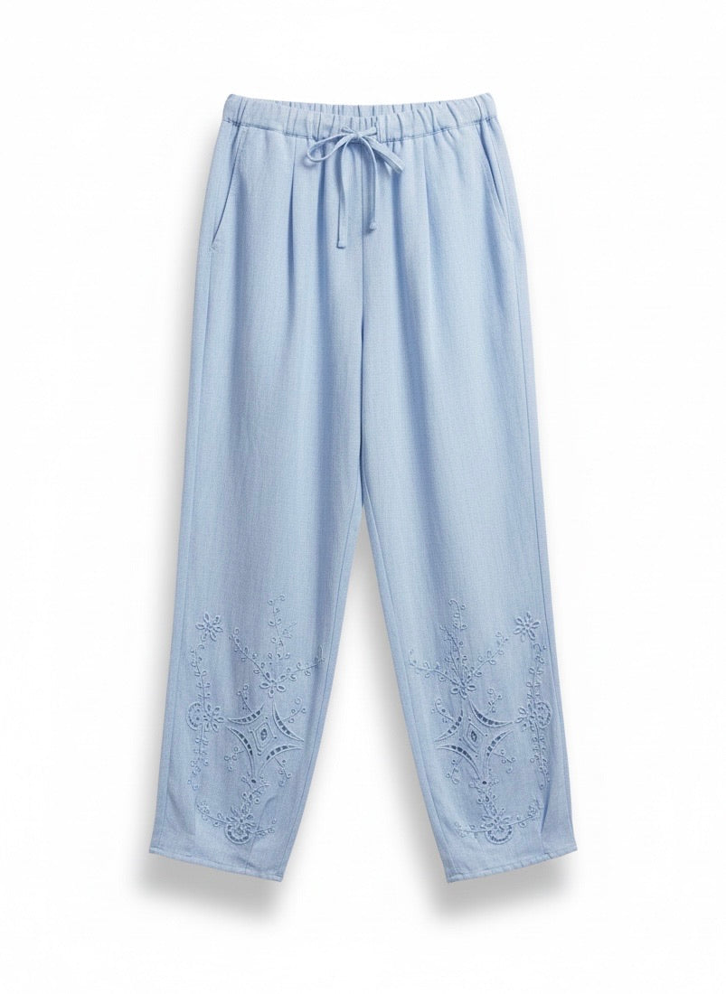 PANTALON BRODÉE SOLÈNE