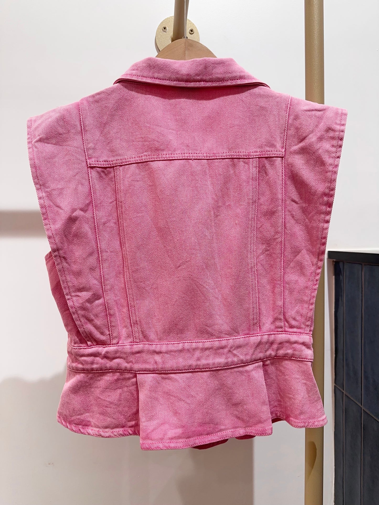 GILET DENIM COLORÉ RAÏSSA