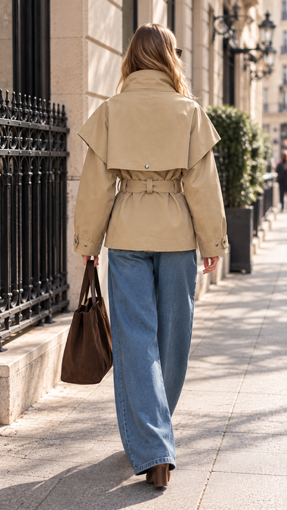 VESTE TRENCH COAT COTON LUCY