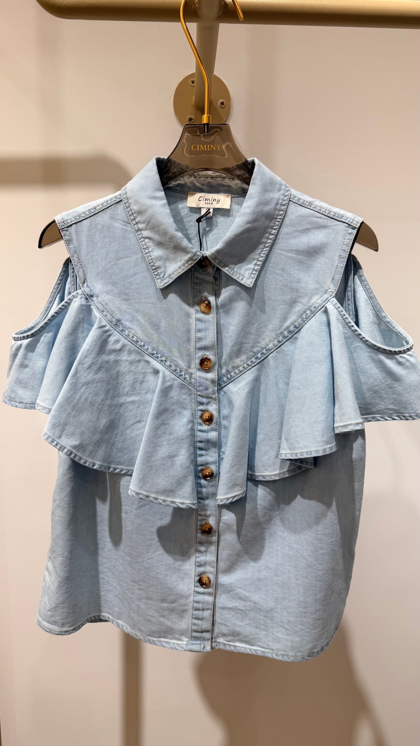 CHEMISE COTON VOLANT JENNY