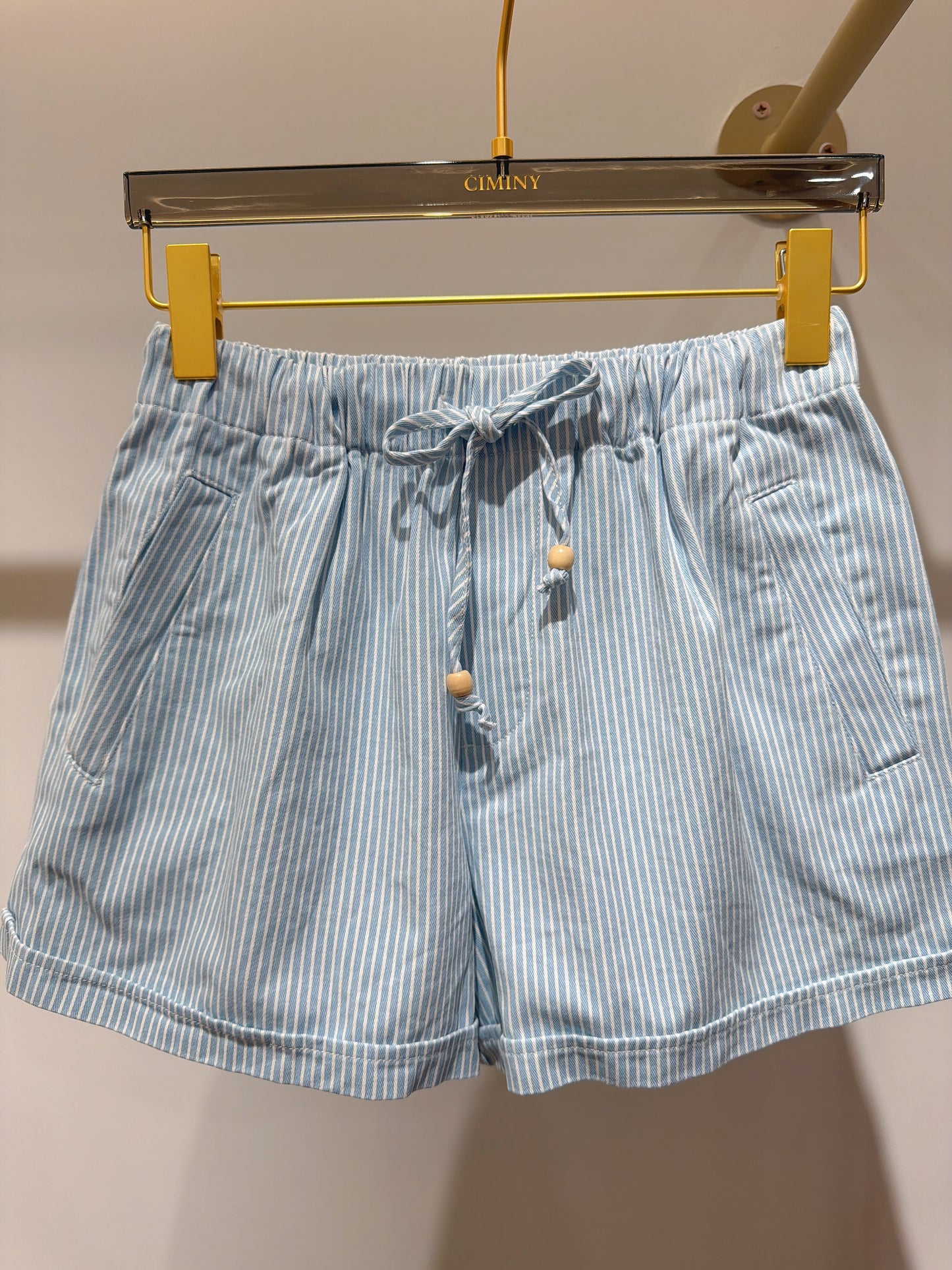 SHORT JEAN BLEU RAYÉ SIXTINE