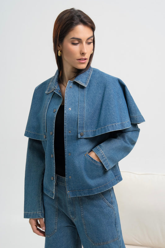VESTE STYLE CAPE EVA