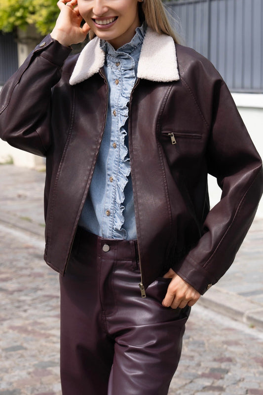 BLOUSON SIMILICUIR LÉNA