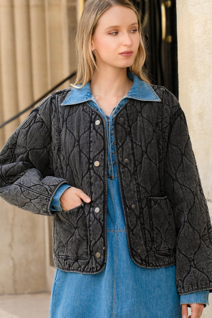 BLOUSON MATELASSÉ PERLINE