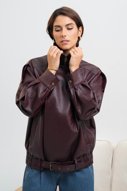 VESTE SIMILICUIR BÉA