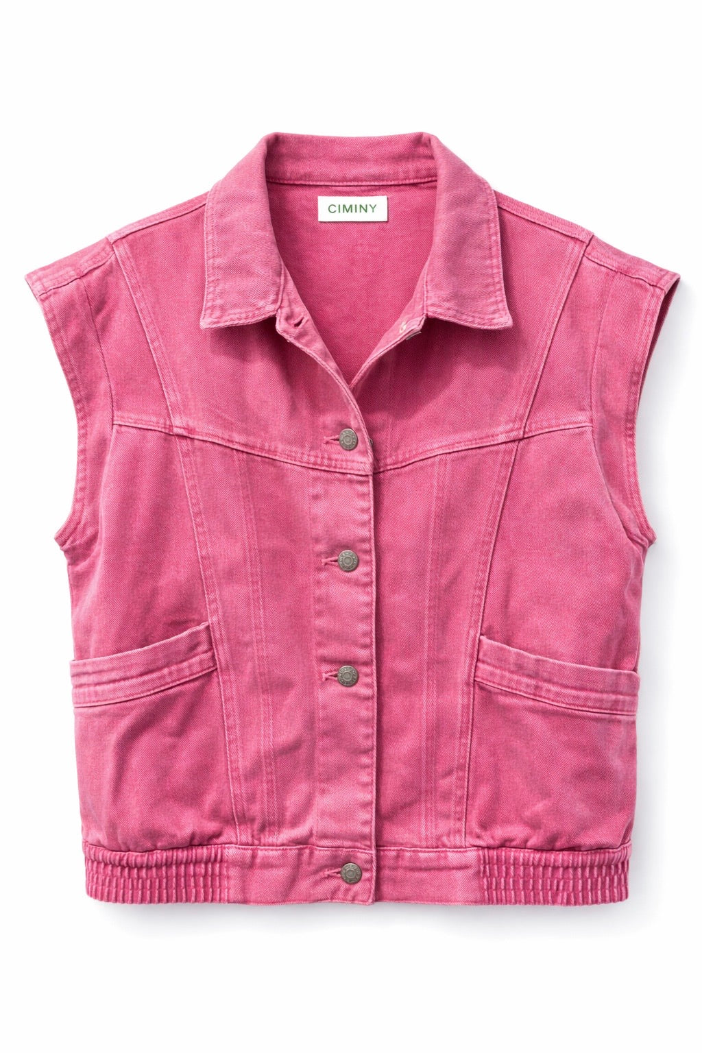 GILET DENIM COLORÉ CLARENCE