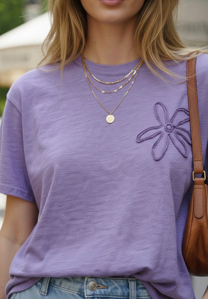 T-SHIRT COTON DÉLAVÉ