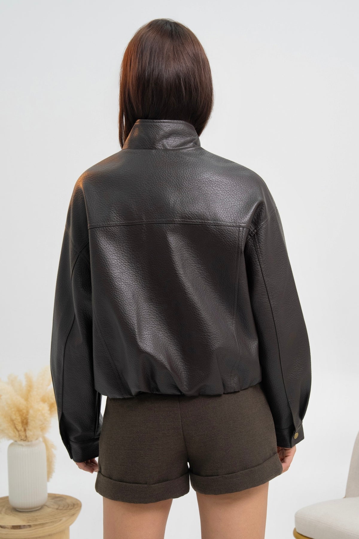 VESTE SIMILICUIR LÉONIE