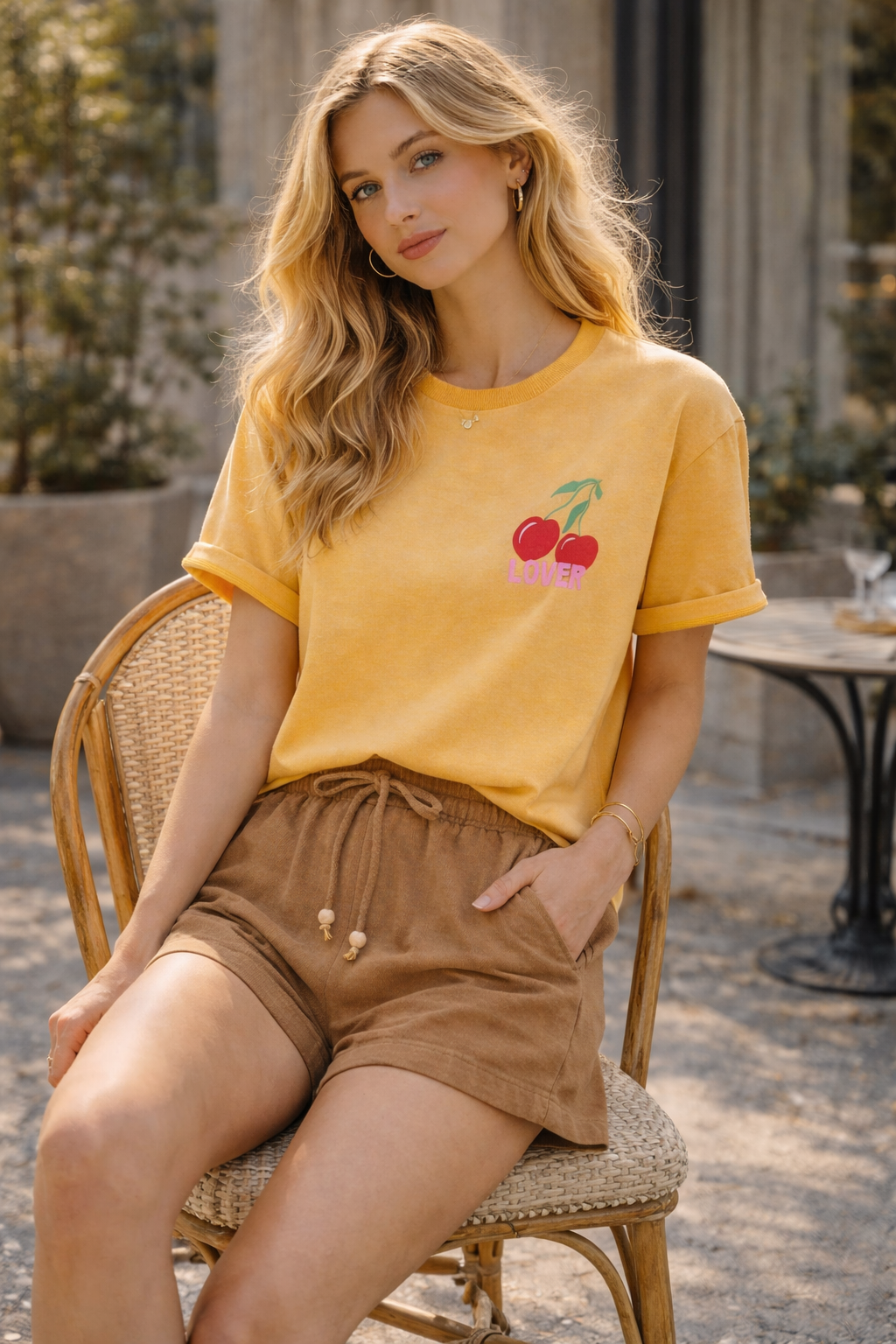 SHORT COTON TOILE QUITTERIE