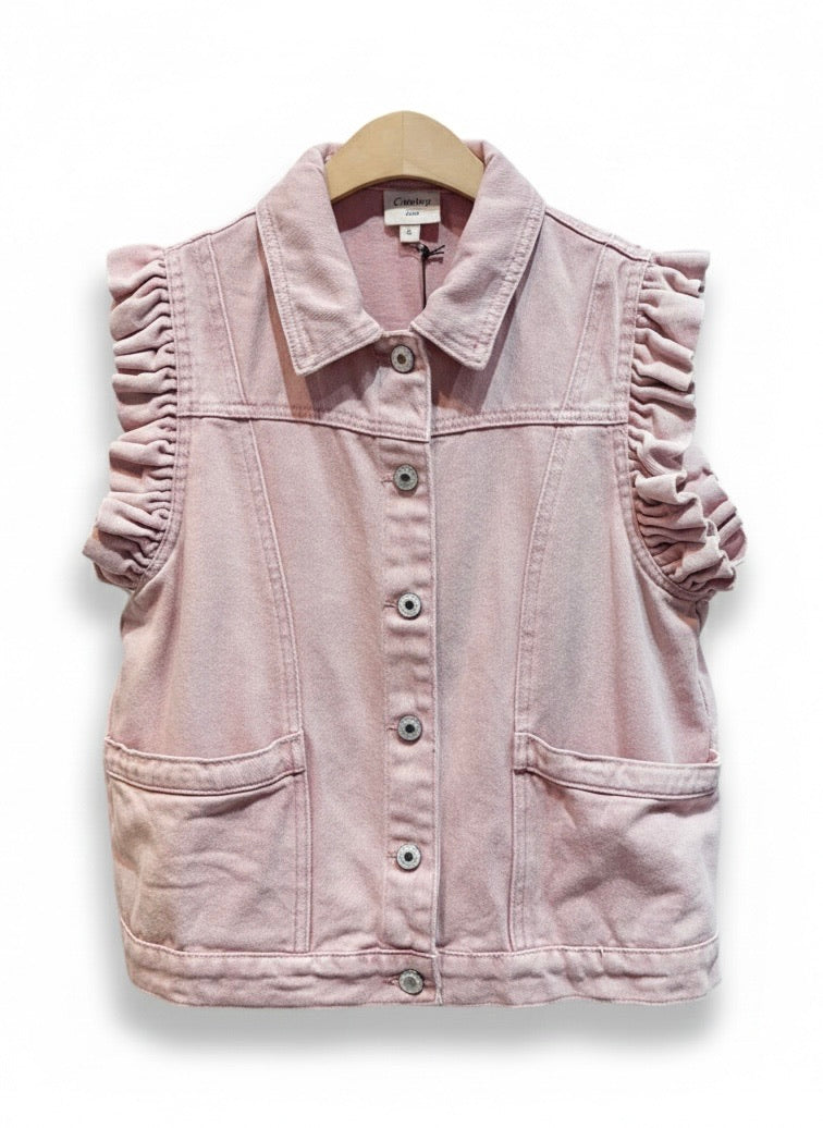 GILET JEAN COLORÉ ZARINA