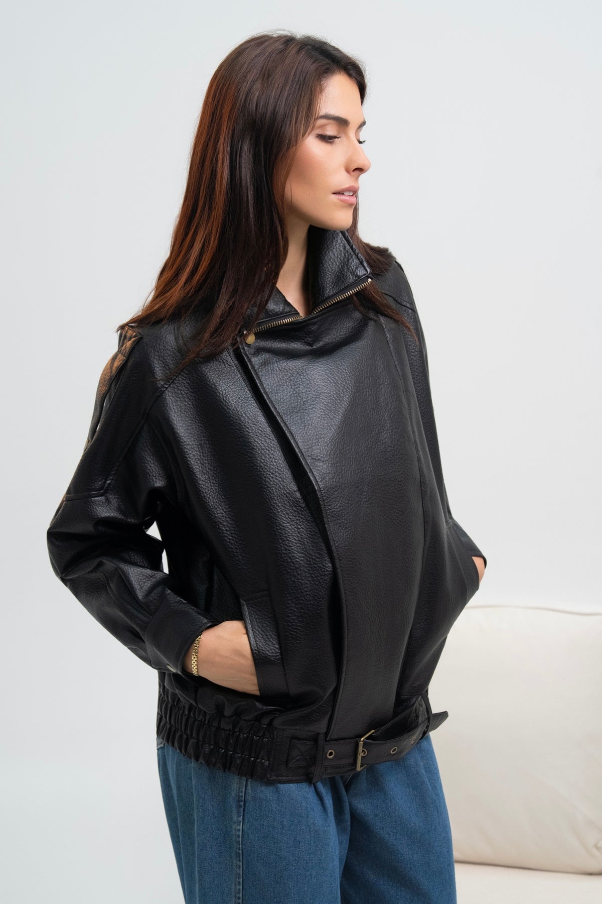 VESTE SIMILICUIR BÉA