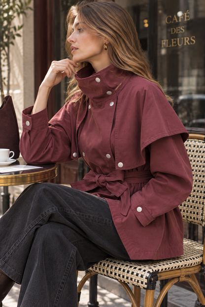 VESTE TRENCH COAT COTON LUCY
