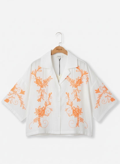 CHEMISE BRODÉE OCÉANE