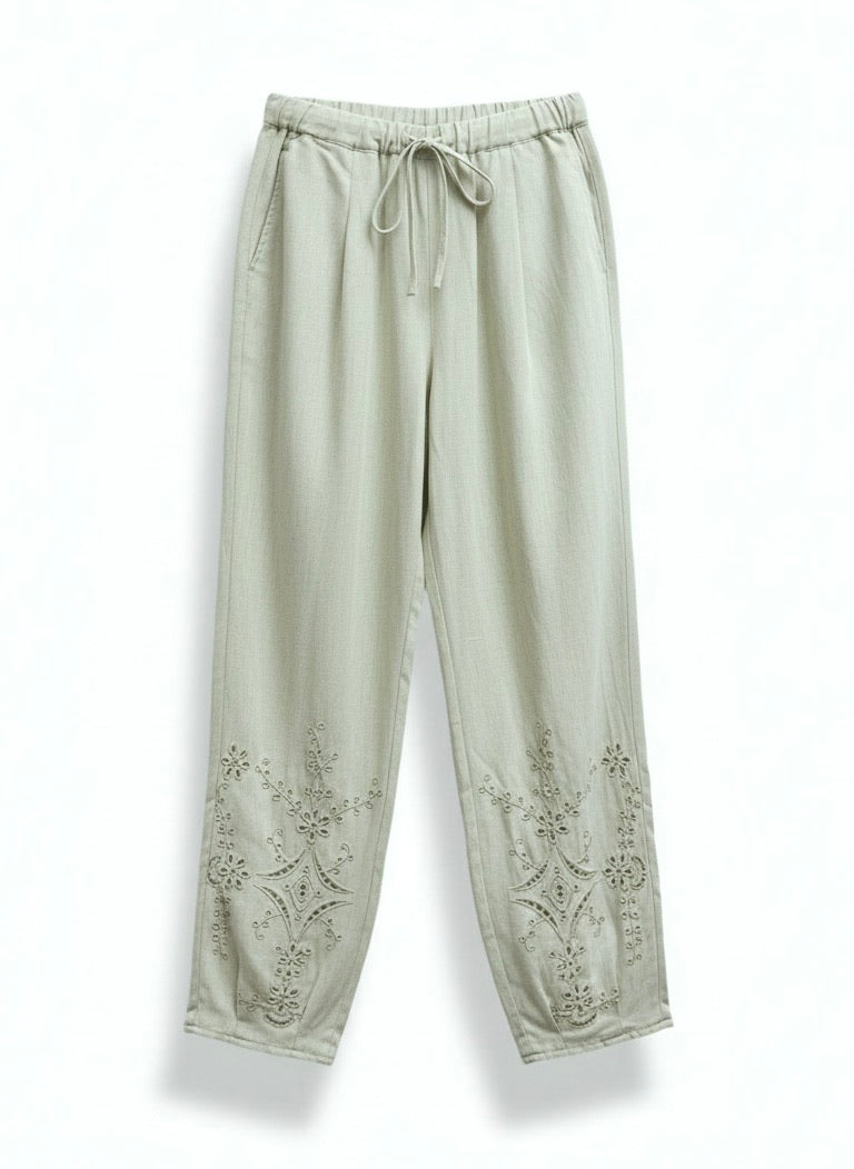 PANTALON BRODÉE SOLÈNE