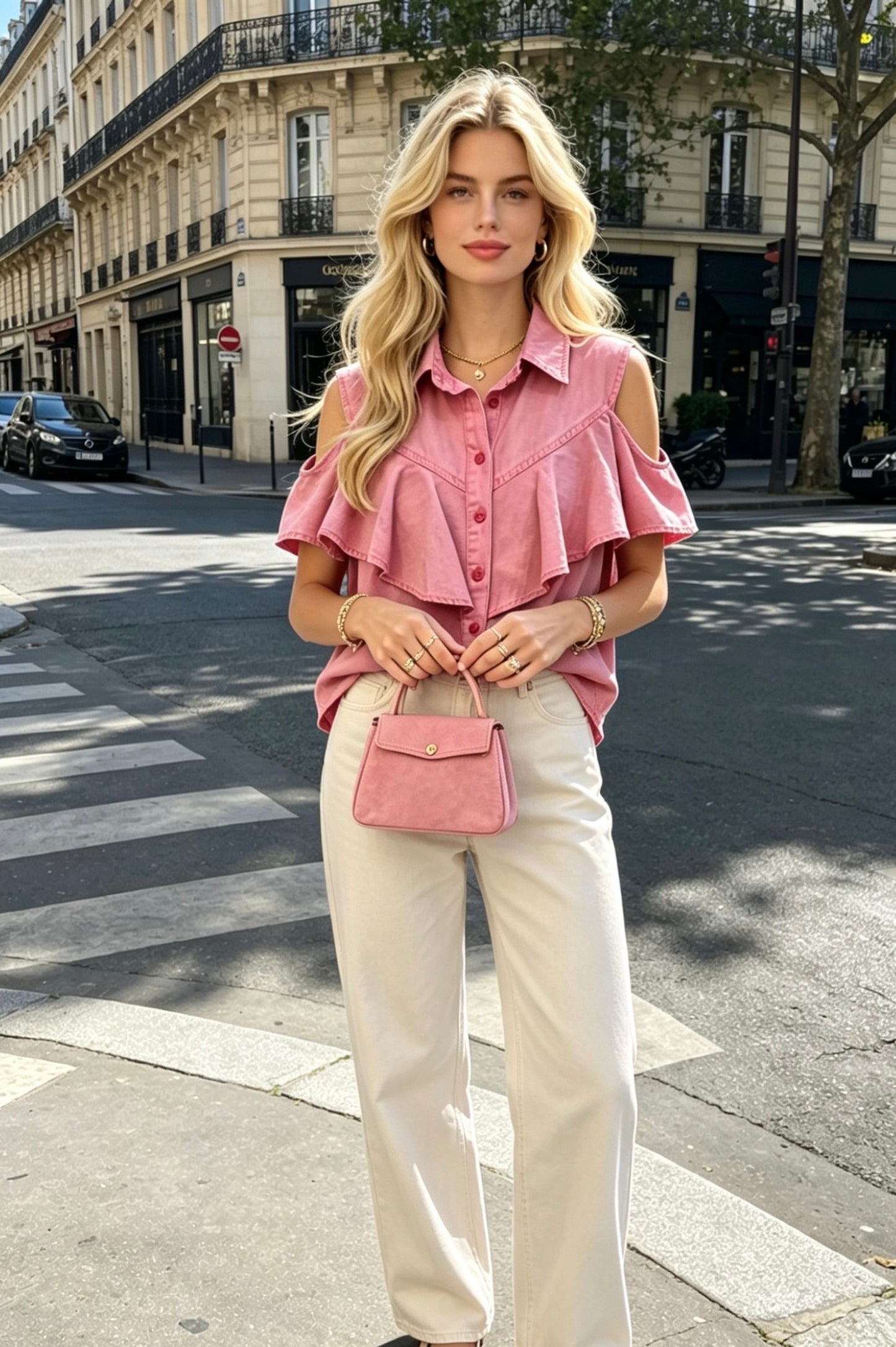 CHEMISE COTON VOLANT JENNY