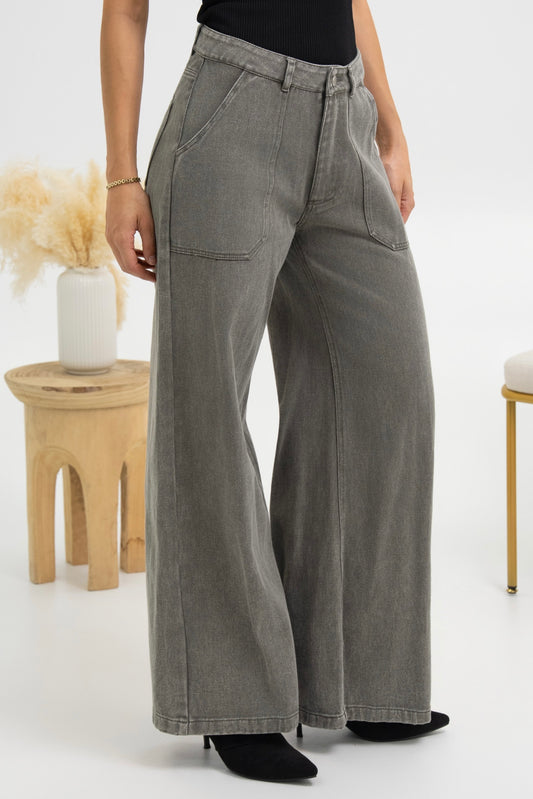 PANTALON LARGE DENIM SERENA