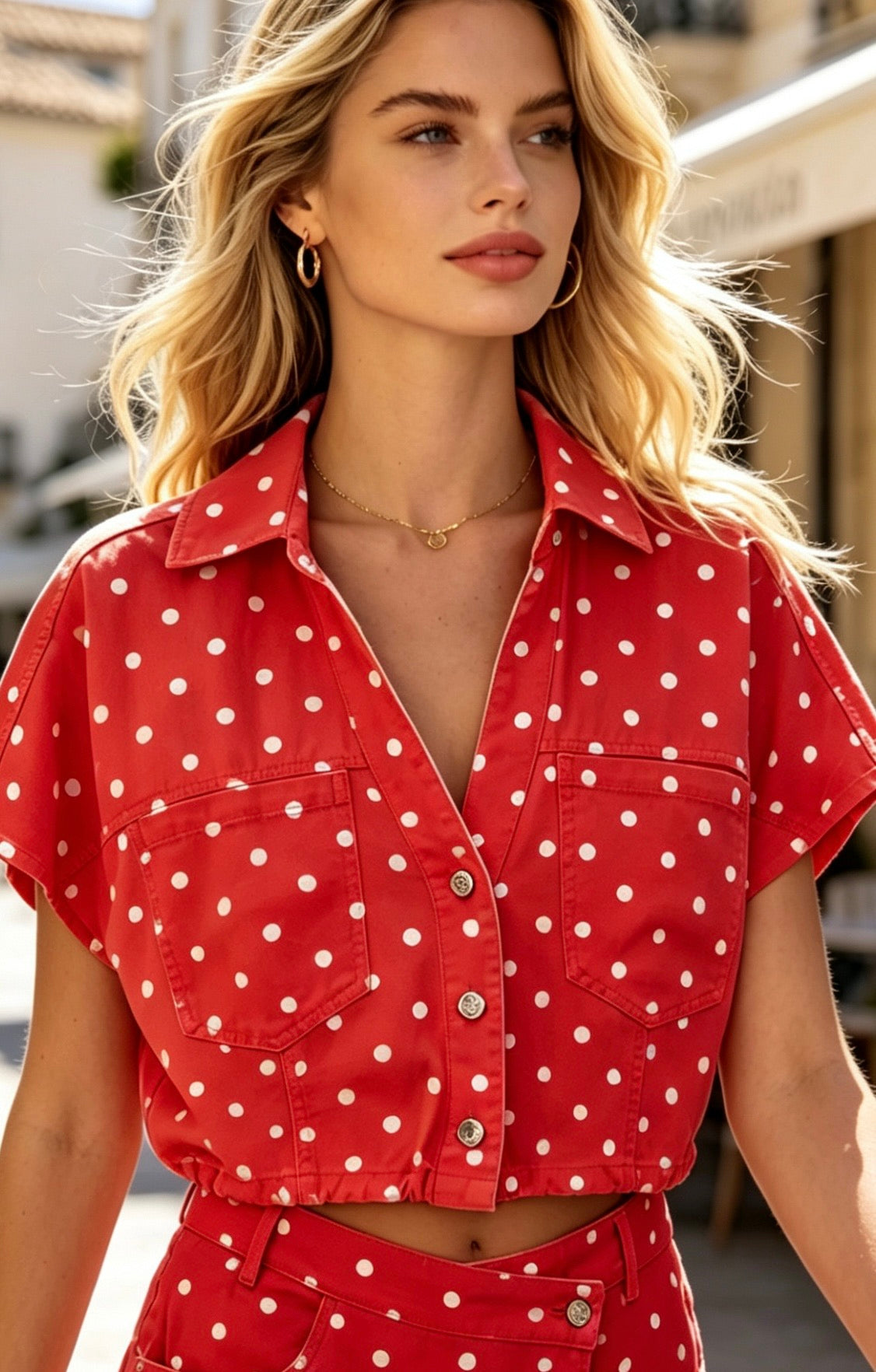 HAUT COTON PETITS POIS DIANE