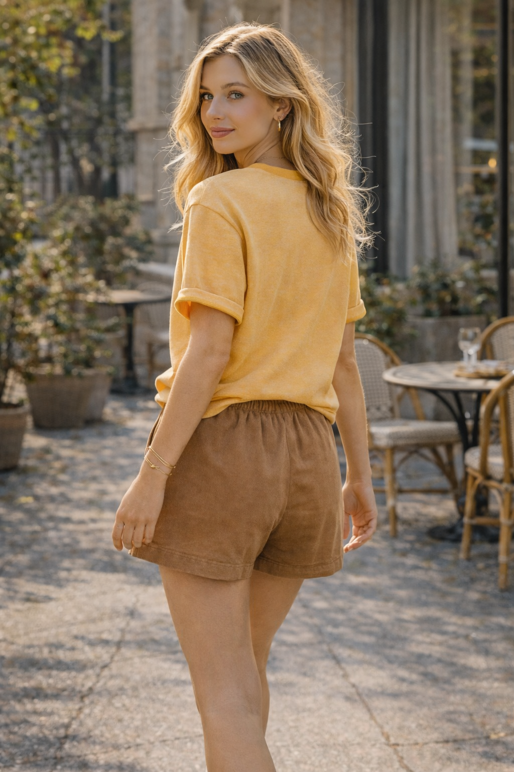 SHORT COTON TOILE QUITTERIE
