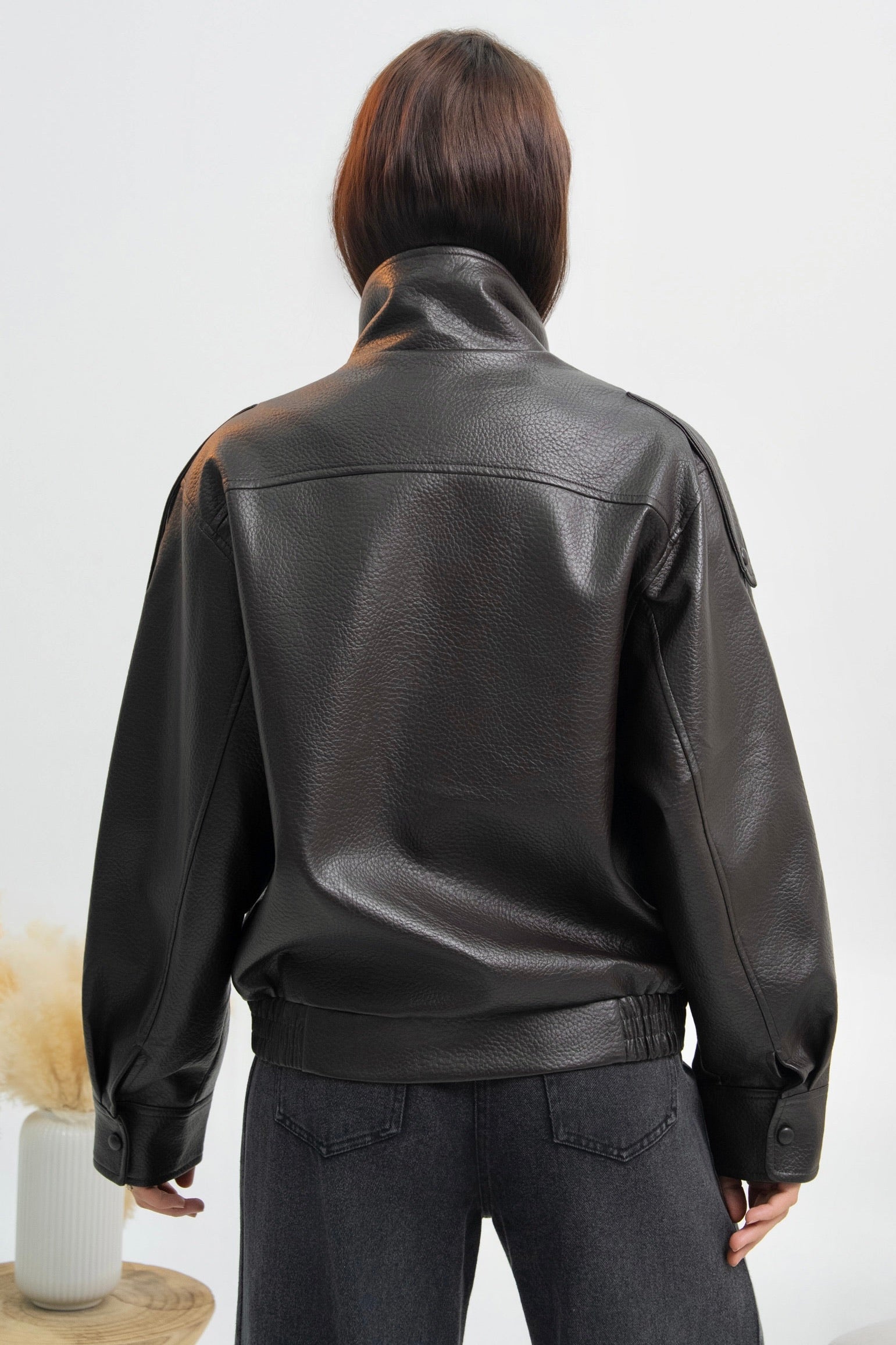 VESTE SIMILICUIR OVERSIZE AMÉLIE
