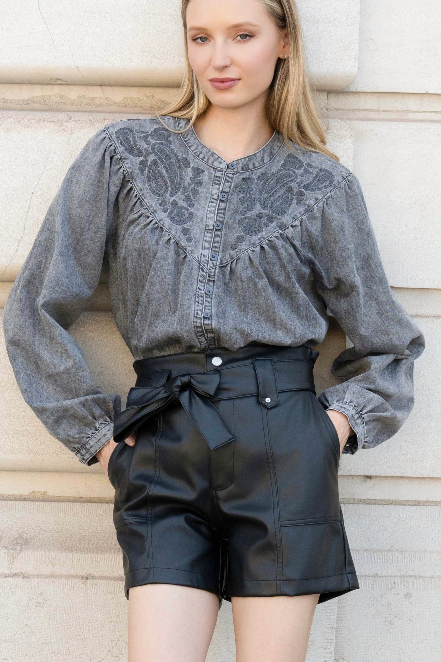 SHORT SIMILICUIR ELSIE