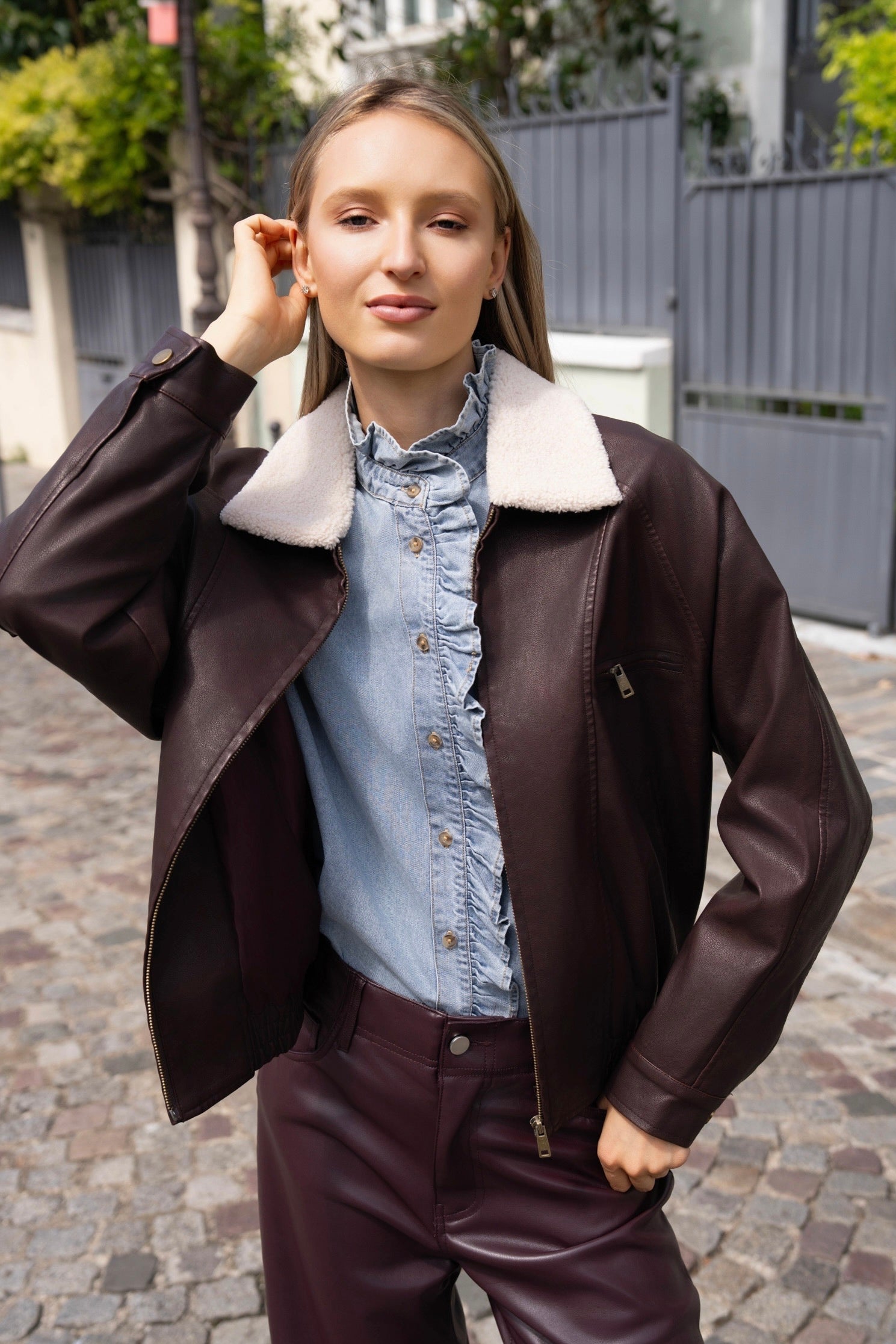 BLOUSON SIMILICUIR LÉNA