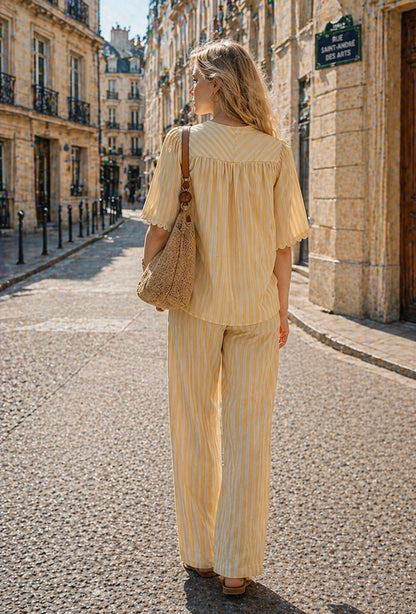 CHEMISE RAYÉ COTON SORINE