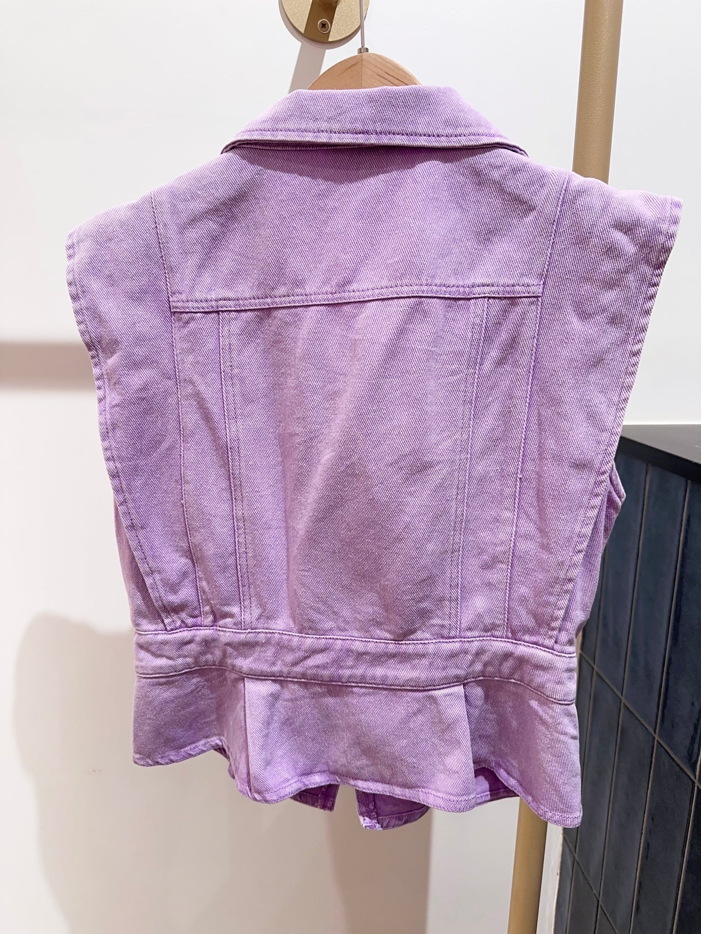 GILET DENIM COLORÉ RAÏSSA