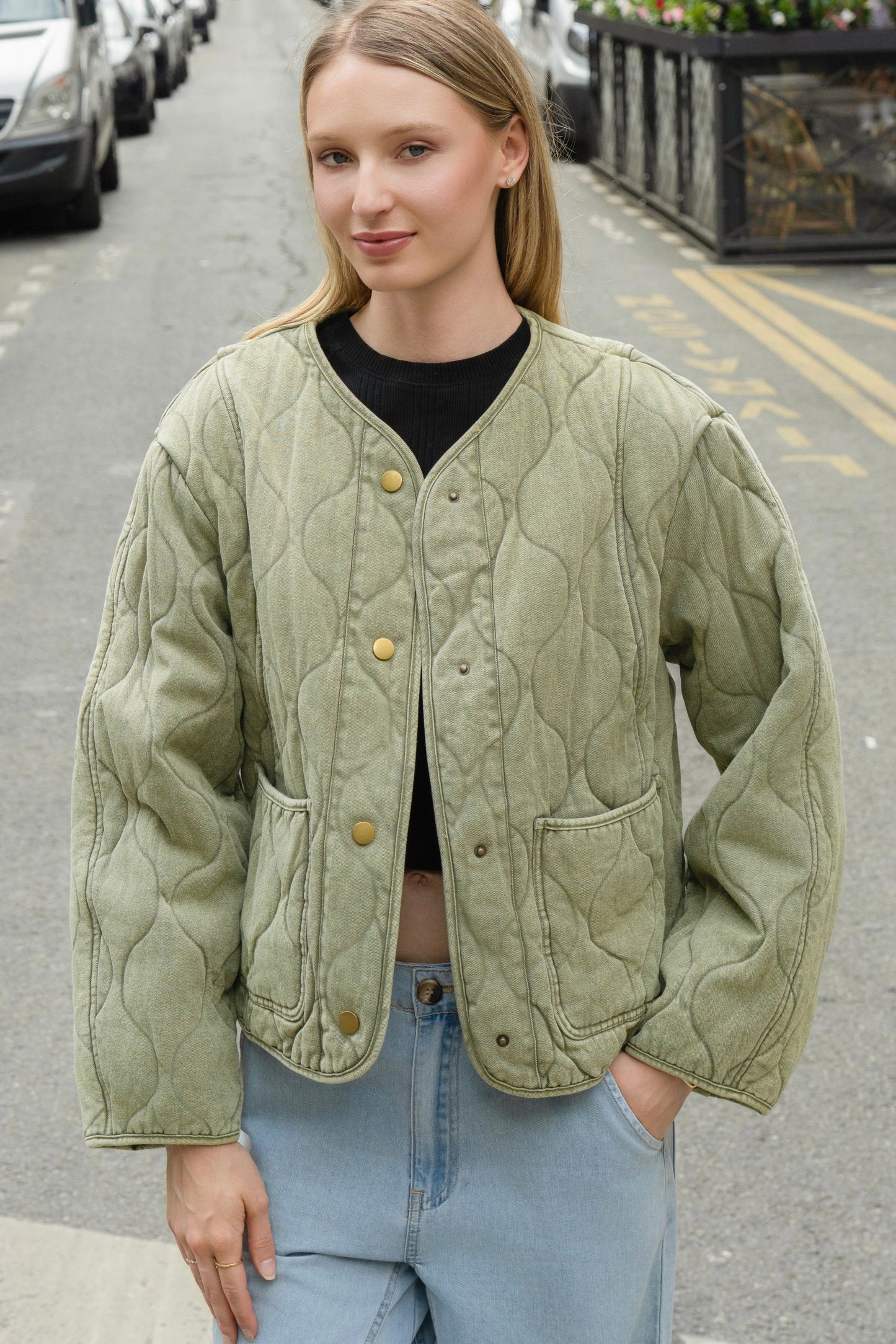 BLOUSON MATELASSÉ PERLINE