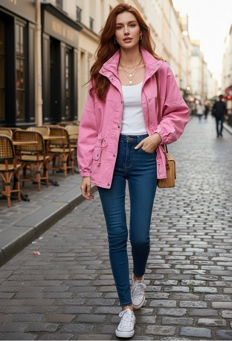 VESTE SAHARIENNE COLORÉE ANÄIS