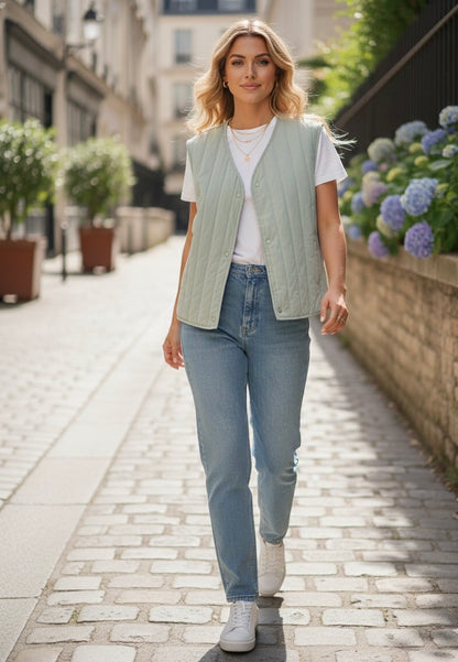 GILET COTON MATELASSÉE YANA
