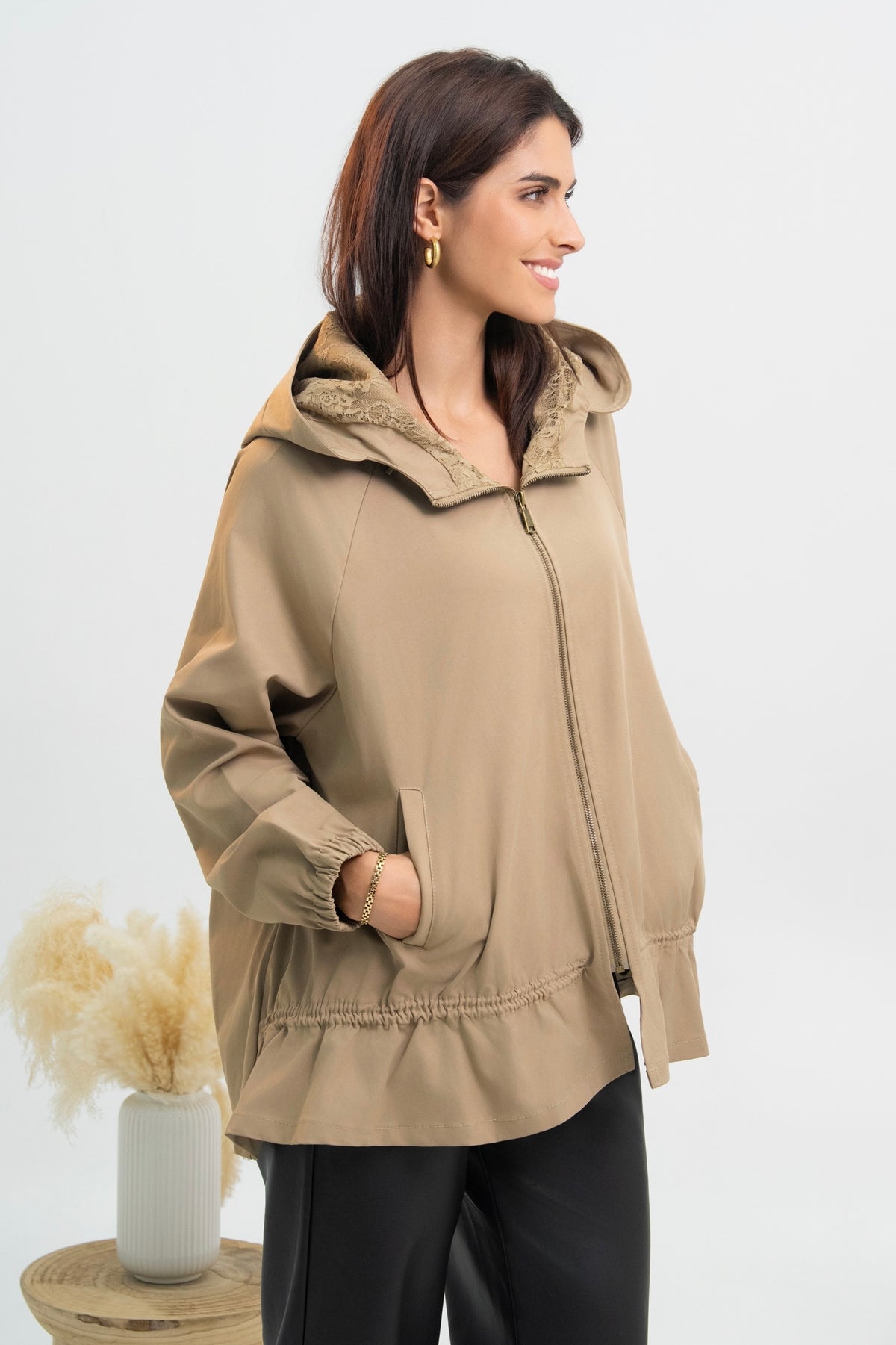VESTE CAPUCHE AMBRE