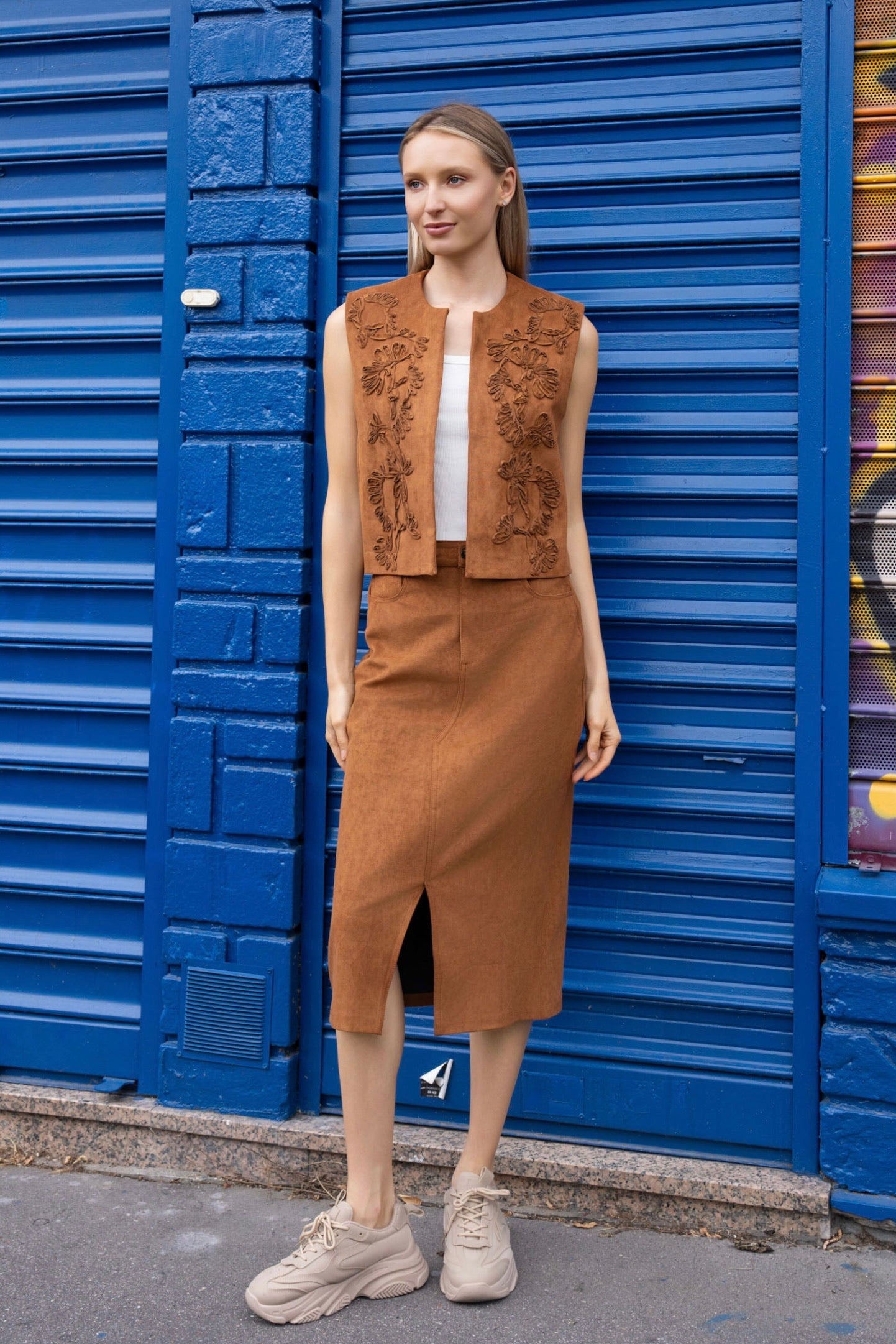 GILET SUÉDINE LÉONIE