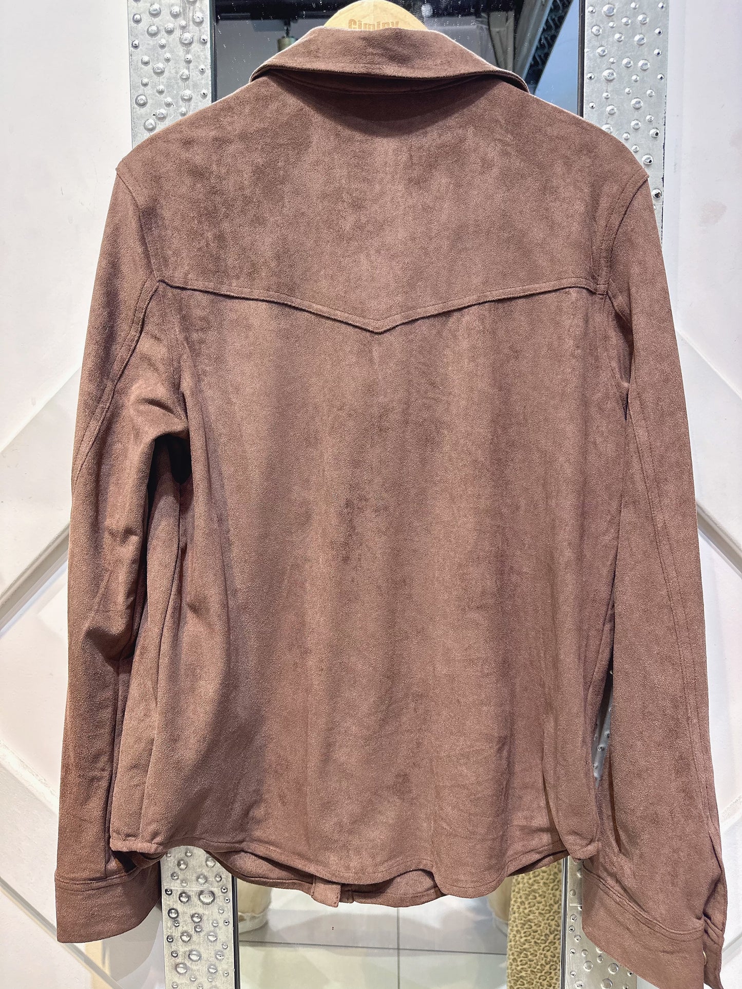 CHEMISE SUÉDINE VIOLETTE