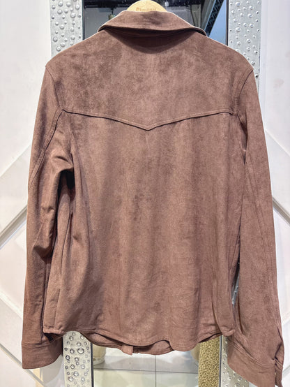 CHEMISE SUÉDINE VIOLETTE