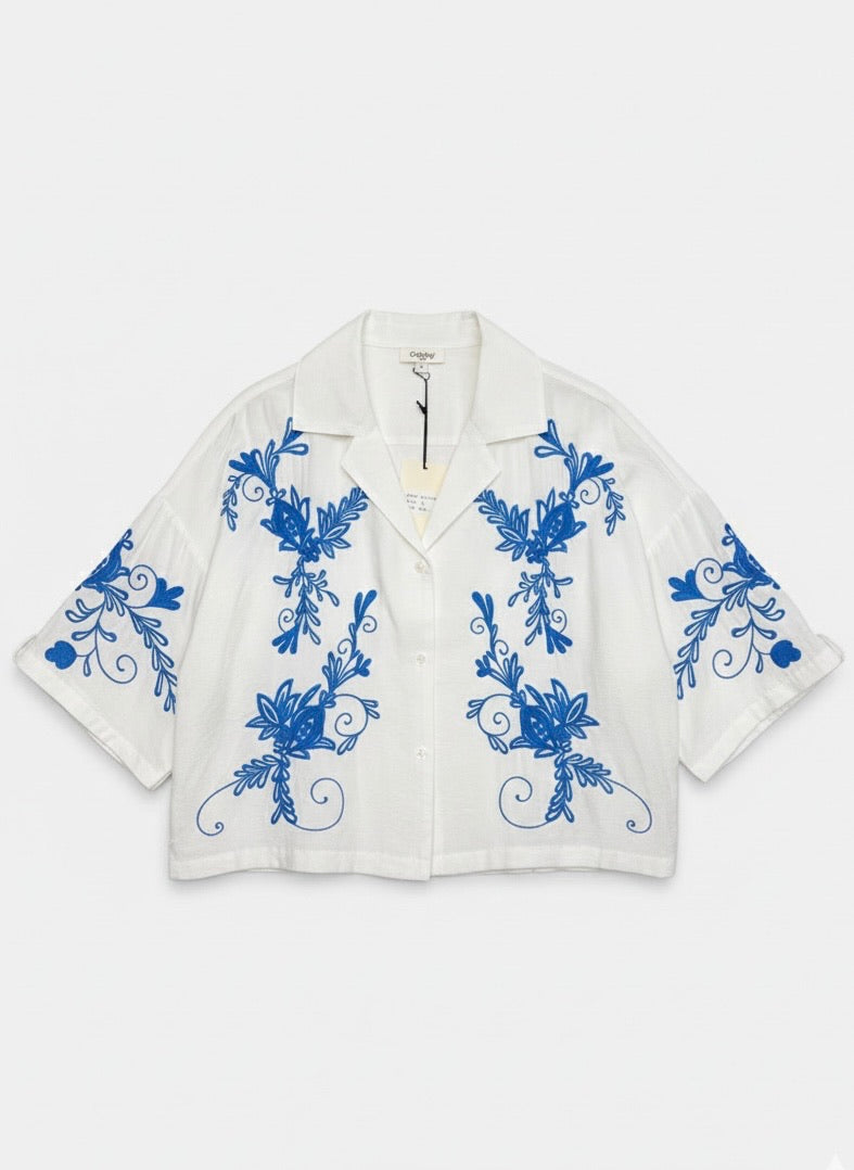 CHEMISE BRODÉE OCÉANE