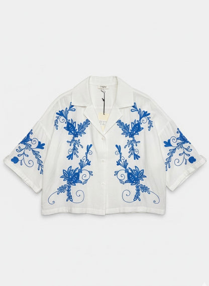CHEMISE BRODÉE OCÉANE