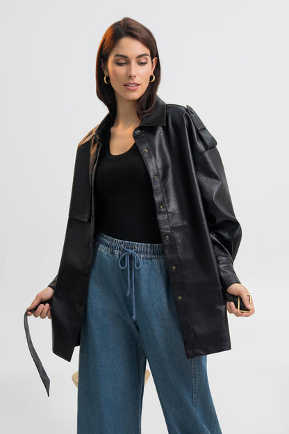 VESTE SIMILICUIR FIONA