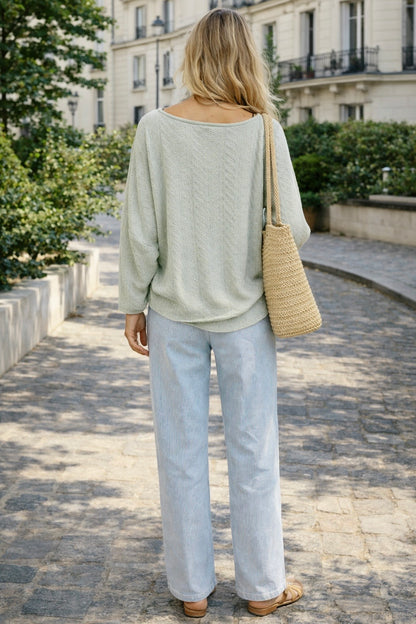 PANTALON EN COTON OVERSIZE COCO