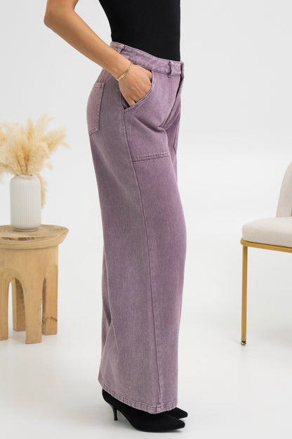 PANTALON LARGE DENIM SERENA
