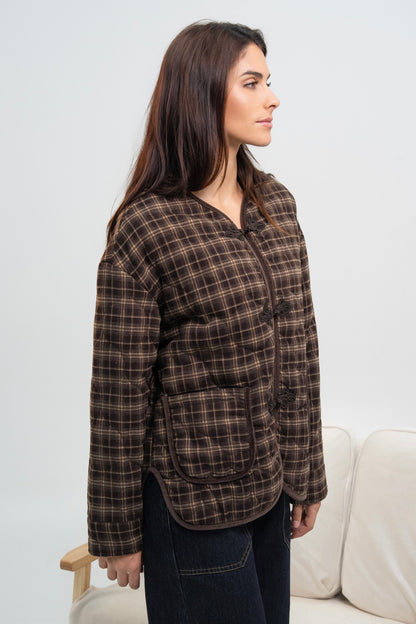 BLOUSON A CARREAUX VICKY